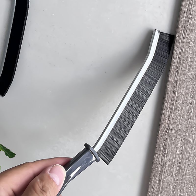 Gap Cleaning Brush Hard Bristled Crevice Cleaning Brush For Stiff Angled Bristles Tile Bathroom Kitchen Toilet Cleaning Tool_voghion.com