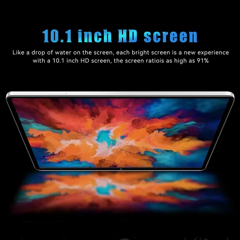 10.1 Inch Android Tablet - 4G LTE, 4GB RAM, 64GB Storage, HD Display, WiFi, Bluetooth, Kids & Learning Mode_voghion.com