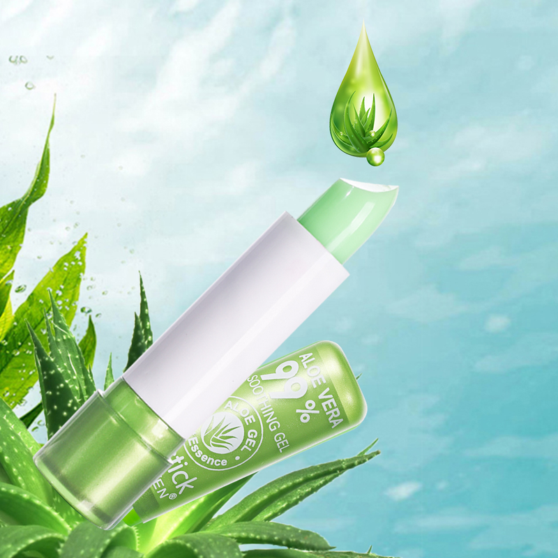Beauty Care shop Waterproof Changing 1Pcs Long Lasting Not Easy To Fade Aloe Vera Moisturizing Color Nourishing Lipstick_voghion.com