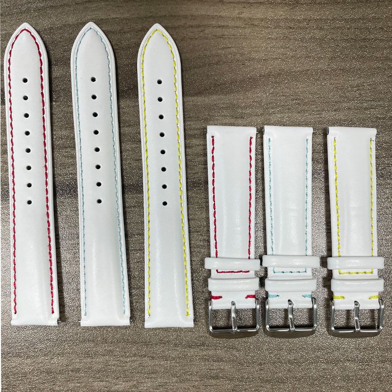 Watchbands Top Layer Cowhide Genuine Leather Strap With Needle Pattern 20MM Suitable For BO Joint Switch Ear Quick Release Watch_voghion.com
