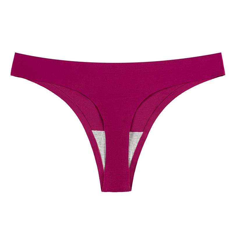 2025e Einteiliger nahtloser Tanga aus Eisseide für Damen, Unterwäsche mit T-Rücken, sexy Dessous, femininer Reiz_voghion.com