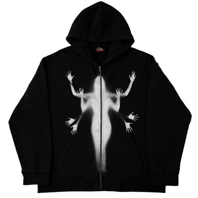 Sudadera con capucha de moda para hombre, sudadera holgada con bolsillo para mujer, cárdigan deportivo de calle con cremallera, chaqueta Y2K de otoño_voghion.com