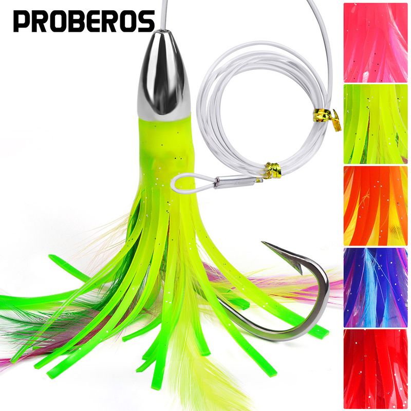 Esca morbida e realistica per la pesca a traina in mare, 15 cm/5,91 pollici, 48 g, con testa in metallo, per polpo, calamaro e tentacolo._voghion.com