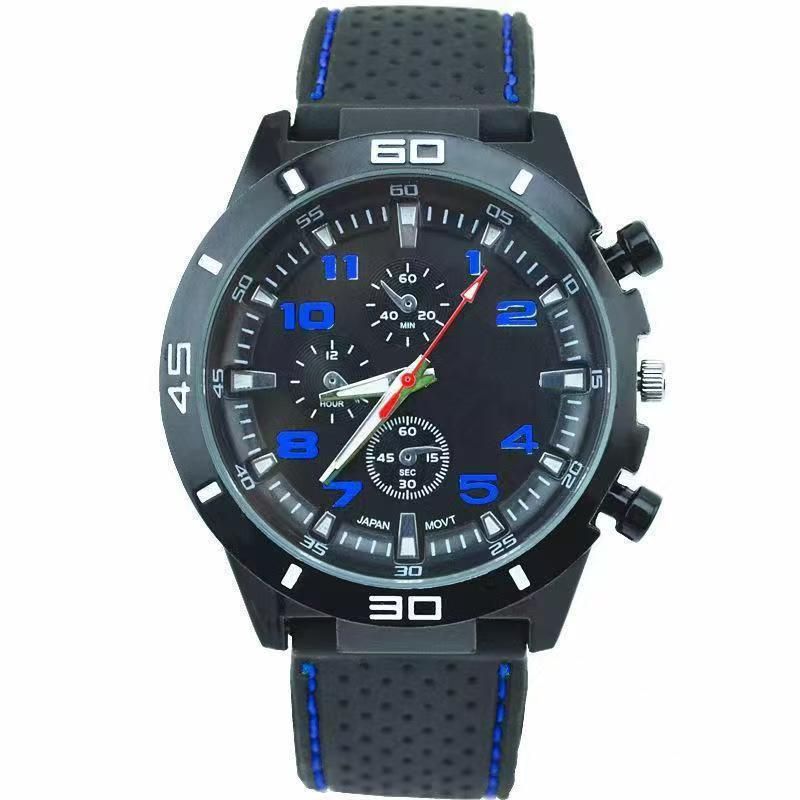 Orologi da uomo Orologio sportivo digitale da uomo con tre occhi e cinturino in plastica con cuciture Orologio personalizzato per studenti_voghion.com