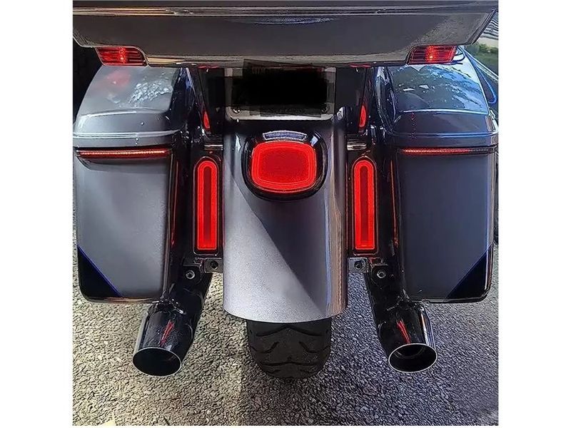 Luz trasera LED para Harley Softail Dyna Touring Sportster XL883 XL1200 1999-2022, luces de freno traseras para motocicleta, luz de circulación DRL_voghion.com
