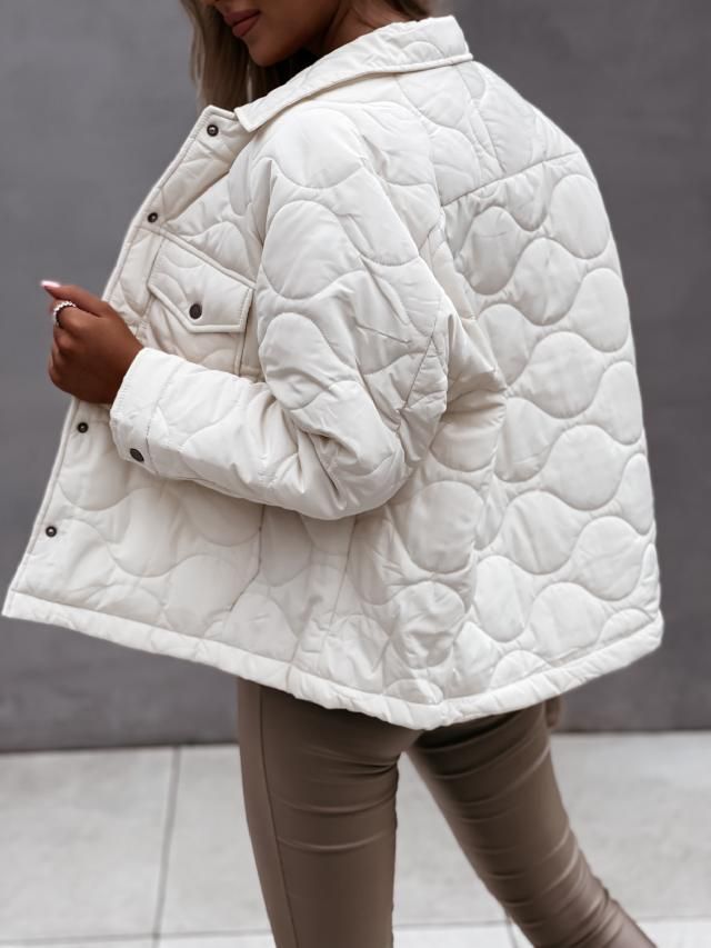 Damesjas van katoen met lange mouwen en knoopdetail – warme wintertuniek met V-hals, elegant en comfortabel, grote maten beschikbaar_voghion.com