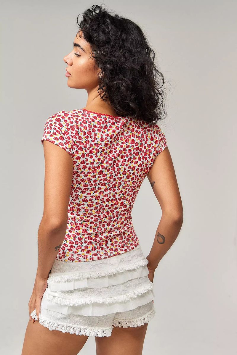 Damenbekleidung Multi Layer Cake Stacking Shorts Hot Pants Hot Girl Sexy Fashion Spitzenshorts Weiblich_voghion.com