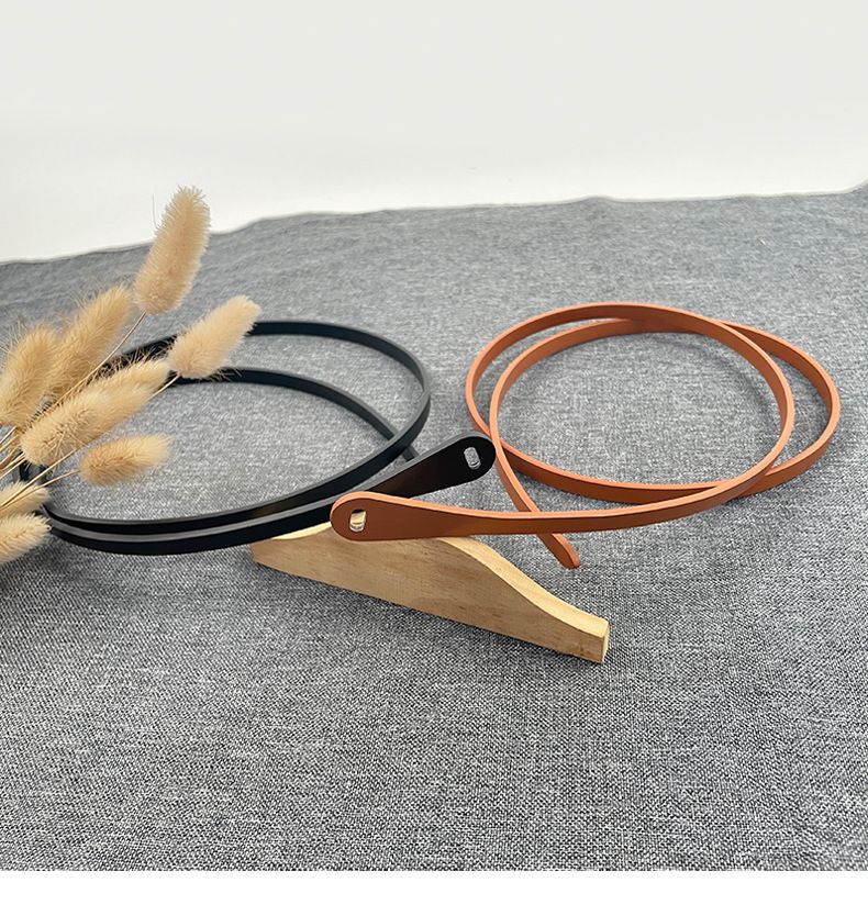 Cintura sottile con cento nodi da donna, nera alla moda con abito, cintura da maglione_voghion.com