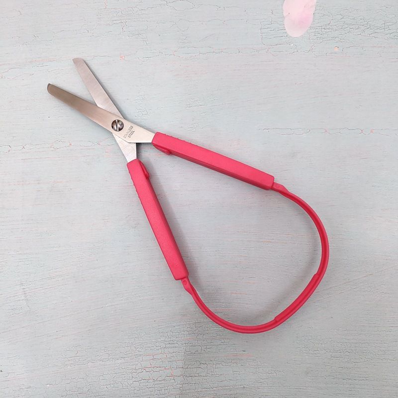 Cross-border supply automatic ring elastic scissors spot multi-color set large small tool ring scissors_voghion.com