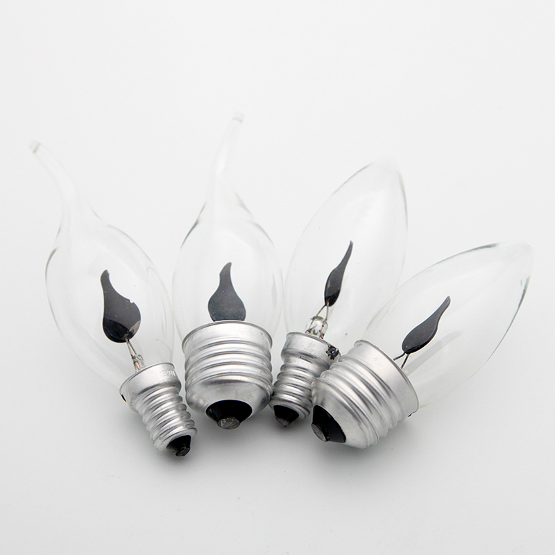 Lampadina a LED a candela E14 E27 Lampadina a effetto fiamma a LED AC220V Emulazione Edison Illuminazione antincendio Decorazioni per la casa vintage Lampadina a candela_voghion.com