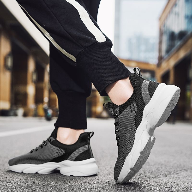 MAEDEF Baskets en maille pour hommes, chaussures de course légères et respirantes, confortables, tendance, décontractées, pour la gym et la marche, vulcanisées_voghion.com