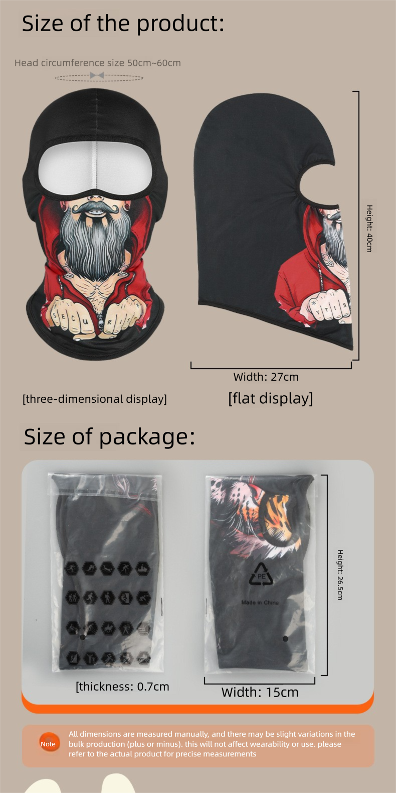 Heißer Verkauf: Lustiger Kinni-Vollgesichtsschutz mit gebürstetem Totenkopf-Print, Pullovermütze, Helmfutter, Fahrradkopfbedeckung_voghion.com