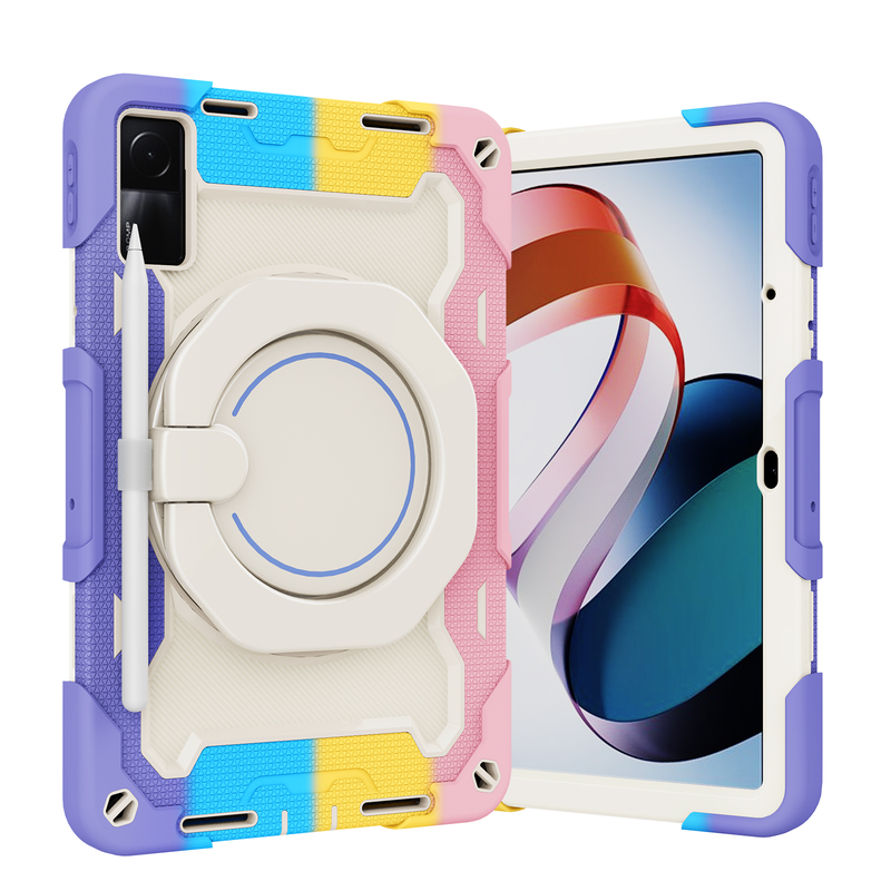 Schutzhülle für Xiaomi Redmi Pad 10,61 Zoll, Schutzhülle für Tablet, mit um 360° drehbarem Ständer, Handschlaufe und Schultergurt, Sturzschutz_voghion.com