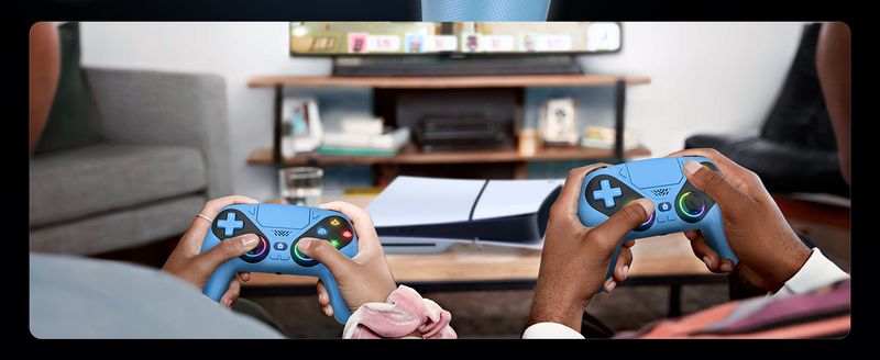 Controller für PS5/Playstion 5 Pro/Slim/PC-Konsole Wireless Gamepad Game Joystick RGB-Leuchten Turbo Touchpad Hall Trigger_voghion.com