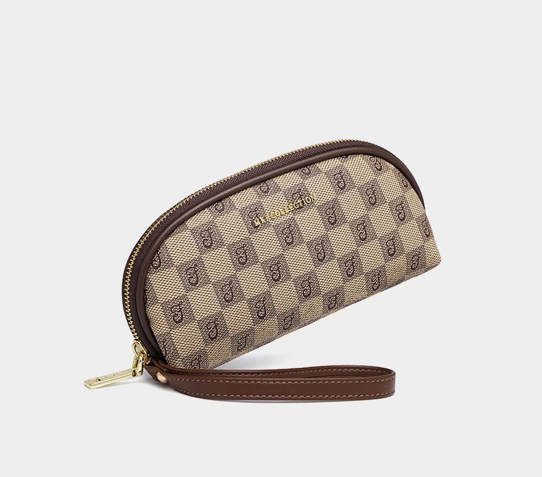 Carteira de pulso feminina da moda - bolsa longa e fina com compartimentos para cartões, proteção RFID e alça ajustável_voghion.com