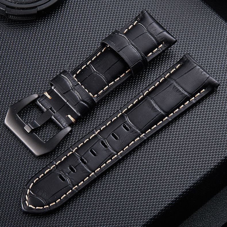 Premium Genuine Leather Watch Band For Men - Distressed Full Grain Cowhide, Rugged & Stylish, Fits 20mm To 26mm Watches_voghion.com