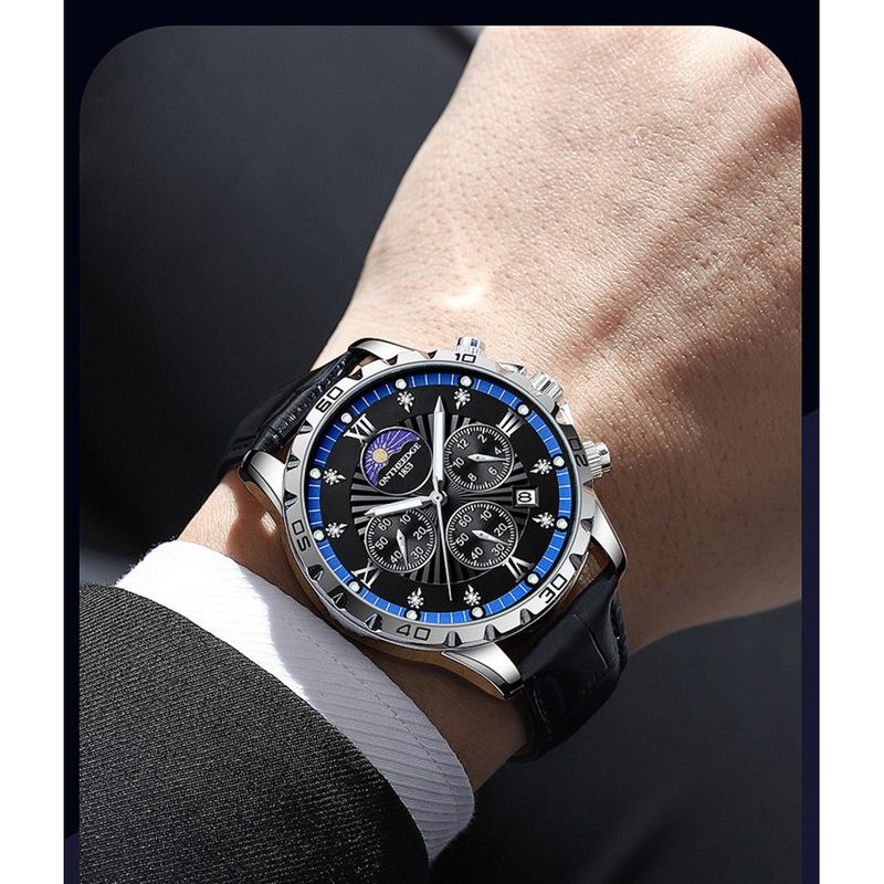 Hot Selling Popular 2024 Men's Sports Multi Functional Non Mechanical Quartz Watch, Personalized Business Watch_voghion.com