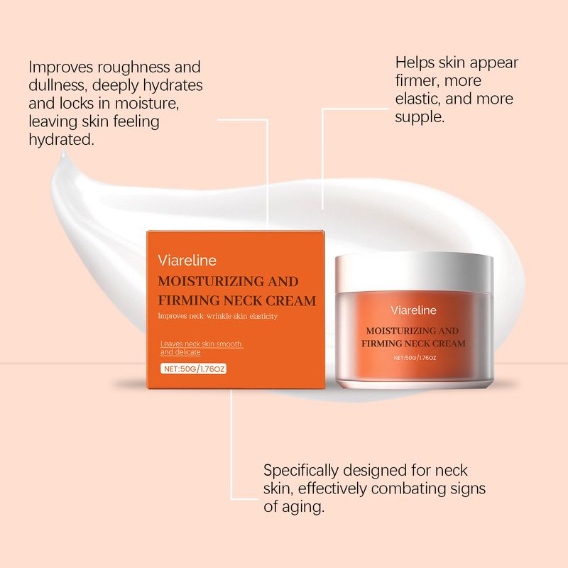 VIARELINE Daily Neck Contour Skin Elasticity Hydration Massage Moisturizing Care Cream_voghion.com