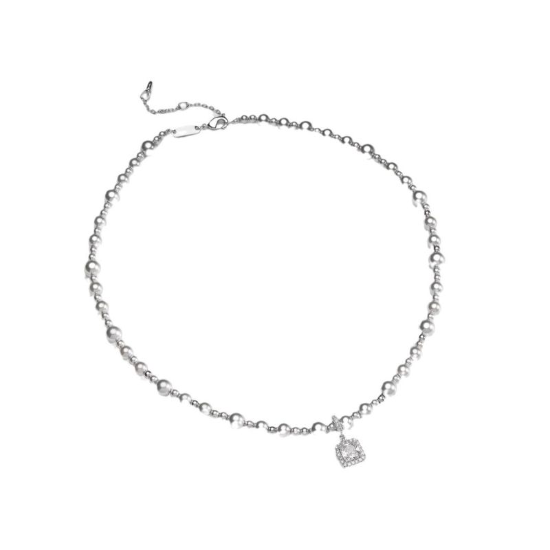 He Same Style Commuting Simple Bubble Sugar Cube Shi Family Pearl Necklace Niche Design Sense Autumn Winter New Sweater_voghion.com