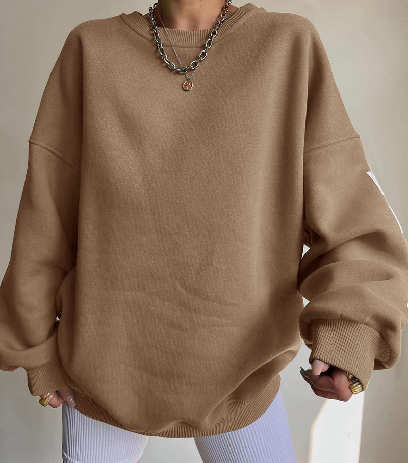 Women's Clothing clothing casual fashion printed thickened versatile tops long sleeved sweatshirts_voghion.com