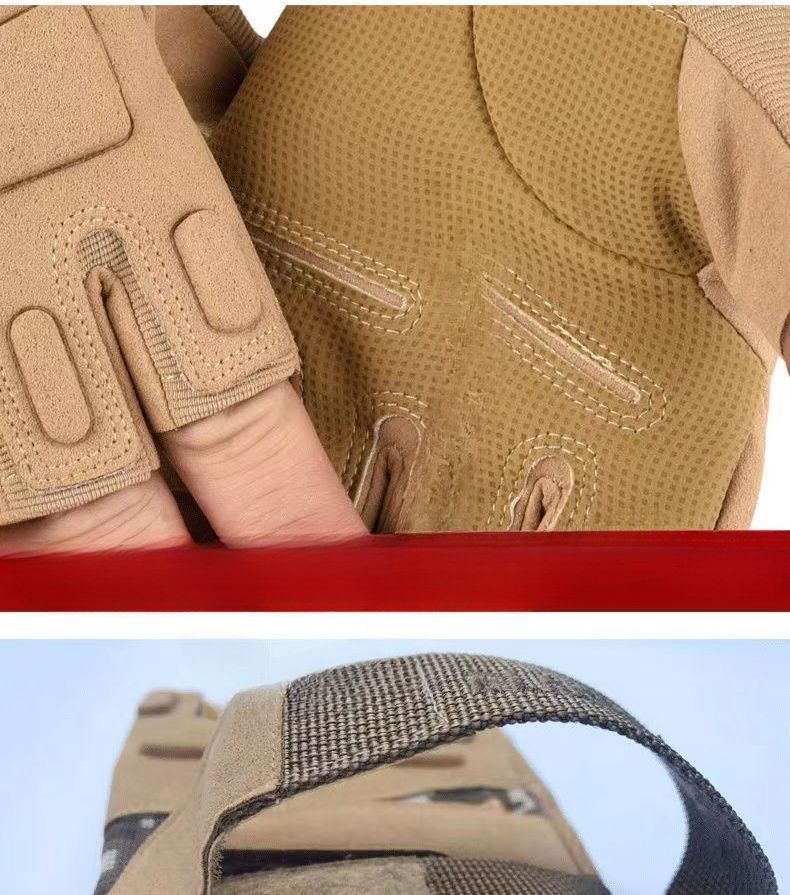 Guantes tácticos de montañismo para hombre, antideslizantes, resistentes al desgaste, de combate Blackhawk, de medio dedo completo, para defensa personal._voghion.com