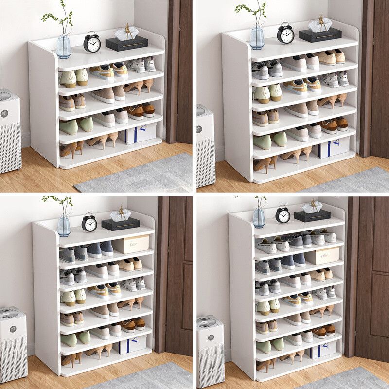 5/6/7/8 Tiers Shoe Rack Storage Shelf Display Stand Organiser Unit Cabinet White_voghion.com