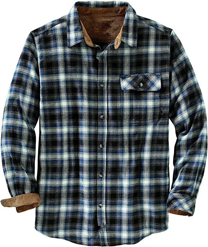 Neue einreihige, karierte Hemdjacke mit langen Ärmeln und lockerer Passform für Herren im Frühlings- und Herbststil_voghion.com