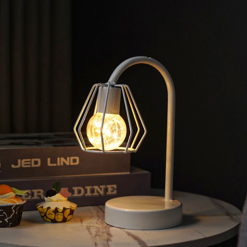 Nordic fier decorativ decor interior design pahar de vin roșu lampă din sârmă de cupru lumină de noapte de Crăciun_voghion.com