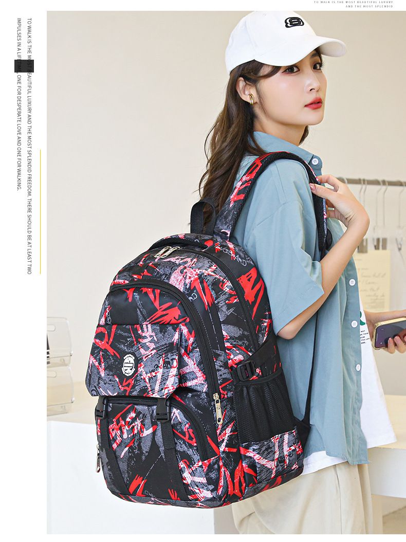 Backpack Trendy Junior And Senior High School Student Backpack Fashion Camouflage Travel Large Capacity Computer Backpack_voghion.com