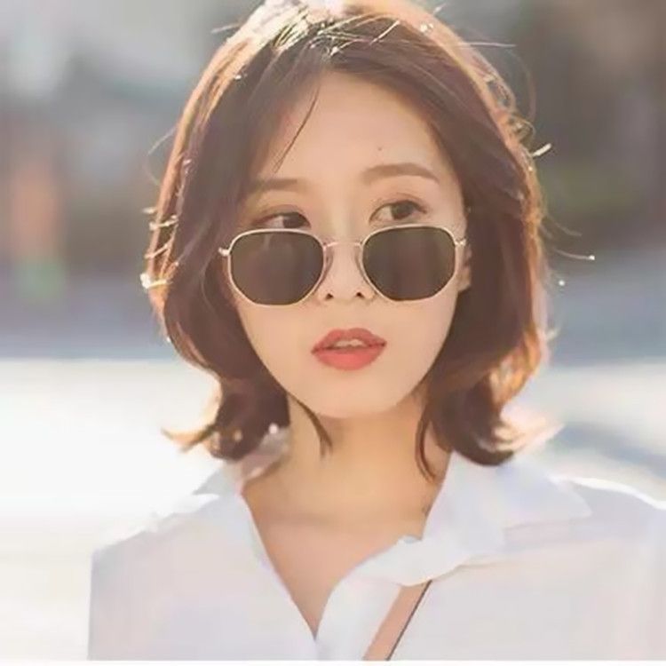 Polarizing mirror for women, Korean version, internet, trendy street photo, small sunglasses, round face, men's square_voghion.com