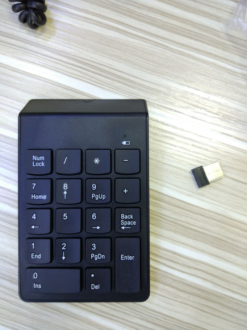 Teclado numérico inalámbrico para portátil, pequeño, con USB, con caja registradora y teclado financiero._voghion.com