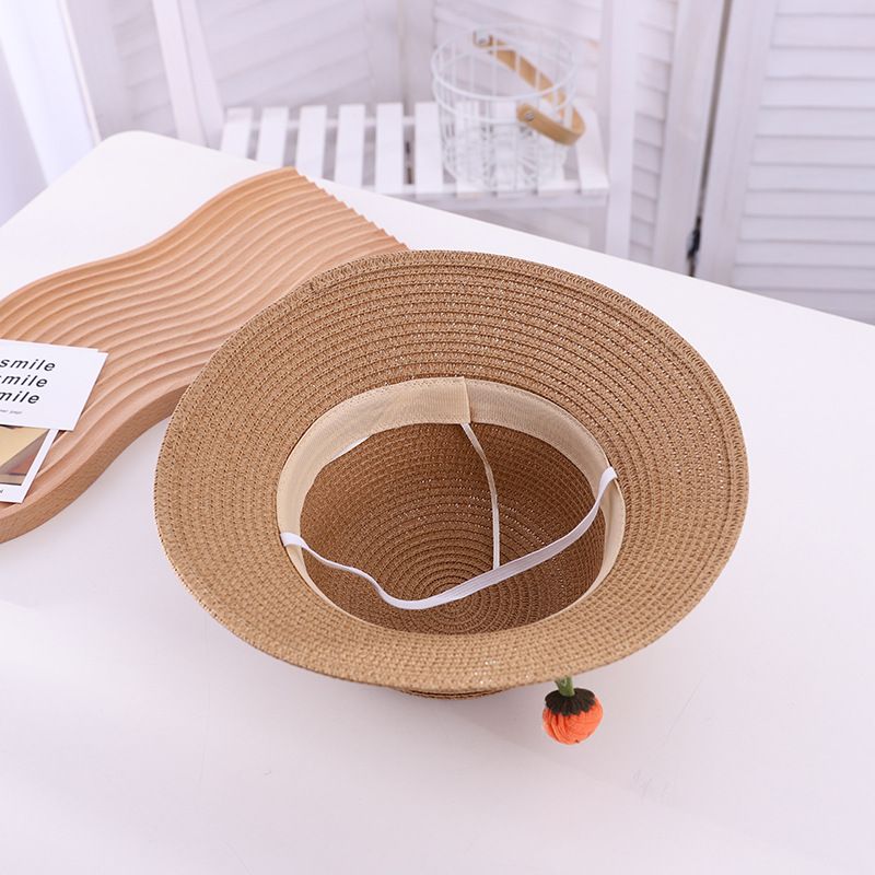 Summer Daughter's Sunscreen Sunshade Foldable Parent Child Grass Princess Beach Hat, Korean version Fisherman's Hat_voghion.com