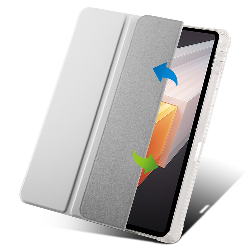 Coque für Vivo Pad 2 Hülle 12,1 Zoll Hülle mit Stifthalter Tablet Funda für Vivo Pad 2 2023 Hülle PU Leder dreifach gefaltete Hülle Stift_voghion.com