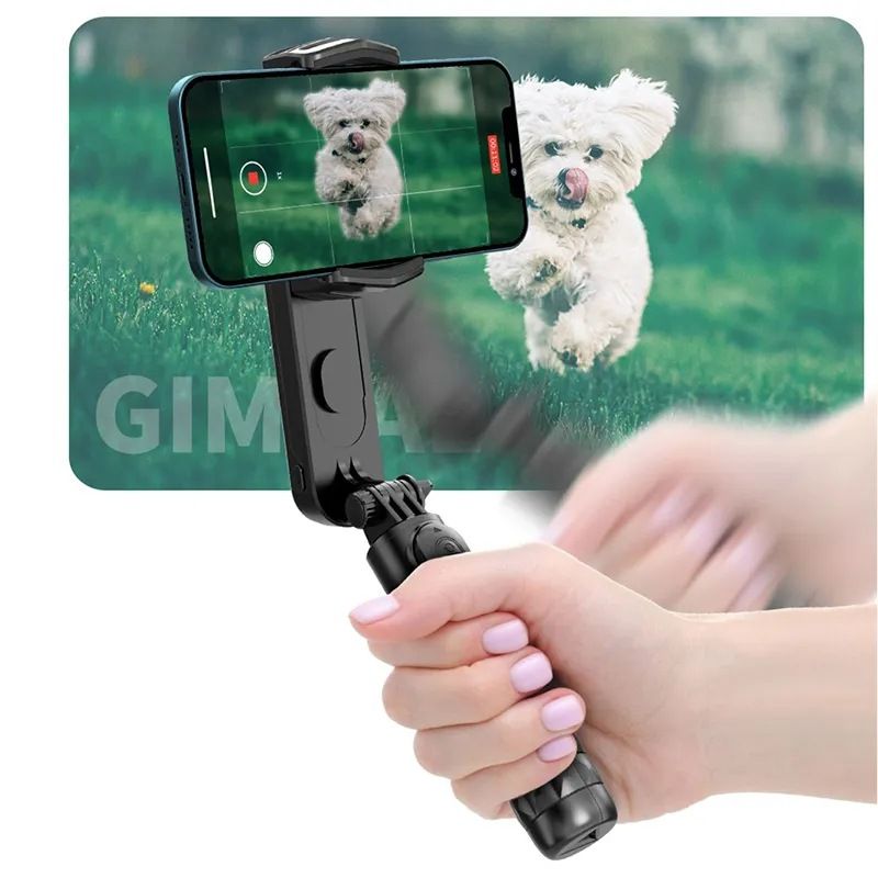 Q09 pihustabilisaator Bluetooth selfie-pulk statiiv LED täitetuli VLOG mobiiltelefoni pan-kallutamise ja stabilisaatoriga kronstein_voghion.com