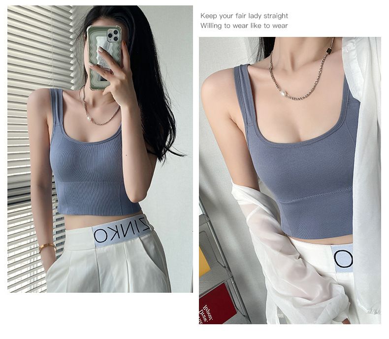 Bellissima base posteriore a forma di U, copertura del torace, canotta senza spalline, capospalla da donna, anti-esposizione, biancheria intima da ragazza piccante_voghion.com