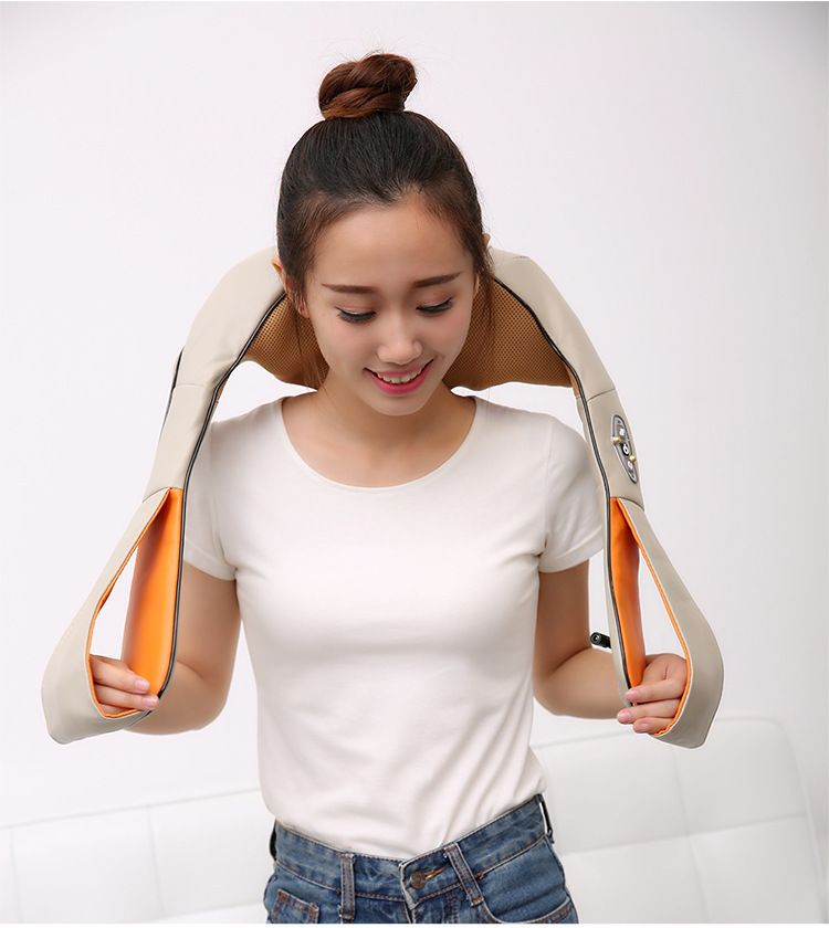 Scialle massaggiante Chejia Kneading, massaggiatore fisioterapico multifunzionale per collo, spalle, colonna lombare_voghion.com