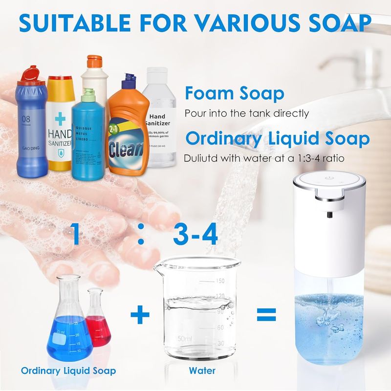 Otomatik Köpük Sabunluk - 400 ml 4 Kademeli Ayarlanabilir_voghion.com
