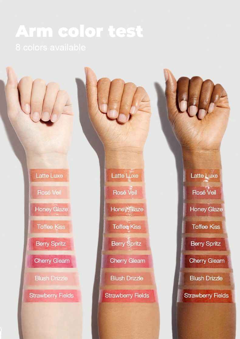 Lipgloss Wasser Glänzender Lippenstift Lip Glaze Verblasst nicht Feuchtigkeitsspendender Lippenbalsam Lipgloss_voghion.com