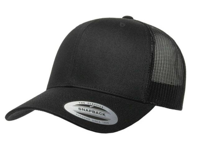 Yupoong 6-Panel-Klassiker für LKW-Fahrermütze, Mütze mit flachem Rand, strukturierte Mütze mit gebogenem Schirm, 6606_voghion.com
