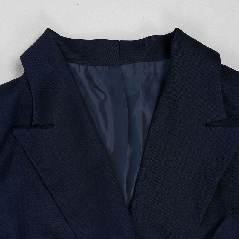 Elegantes Büroanzug-Set für Damen – Slim-Fit-Blazer und Hose mit hoher Taille für den beruflichen Weg zur Arbeit (Marineblau, Weinrot, Blaugrün)_voghion.com