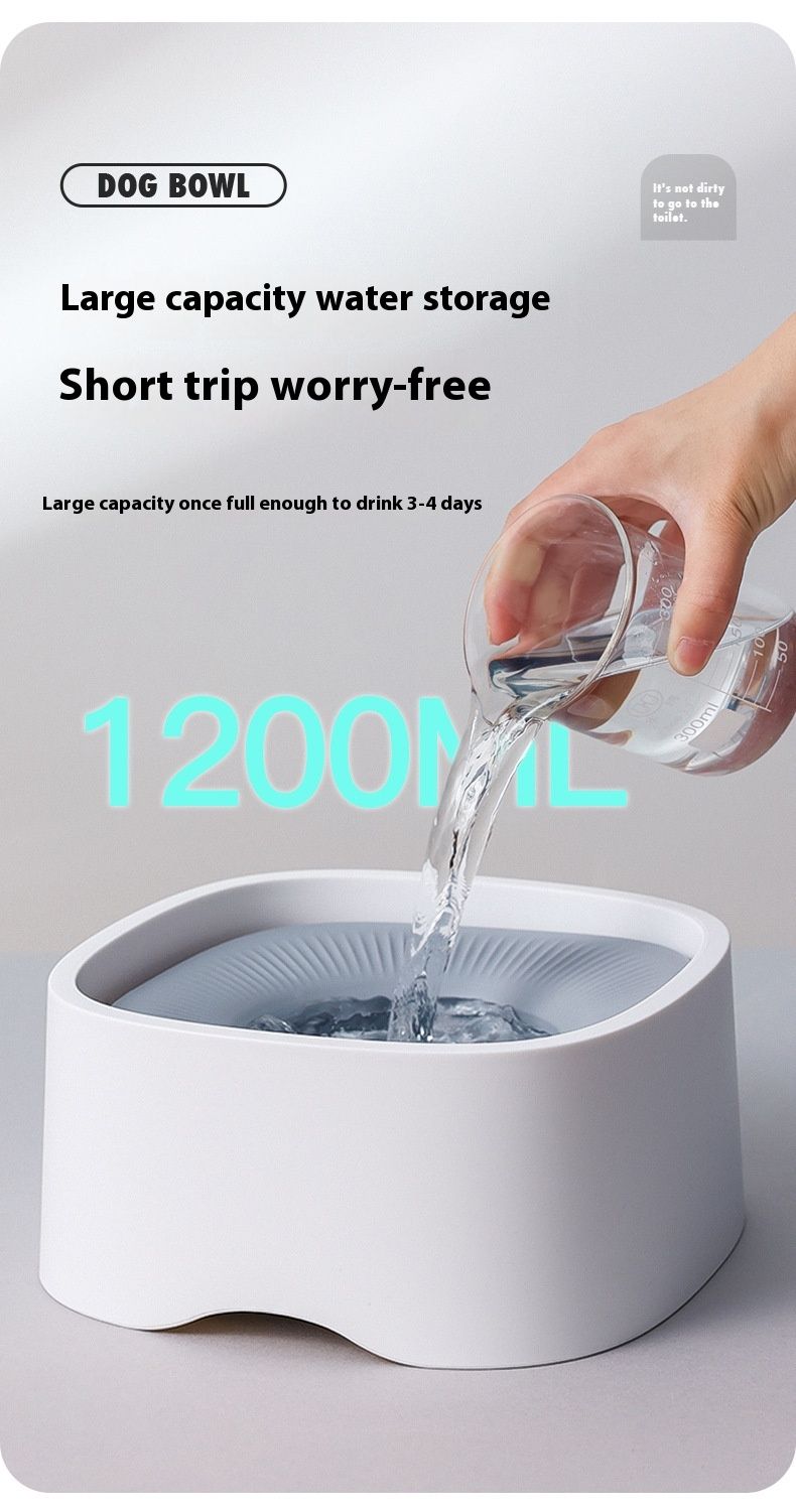 Nowy dozownik wody dla kotów i psów, który nie zwilża ust, artykuły dla zwierząt, pływająca miska_voghion.com