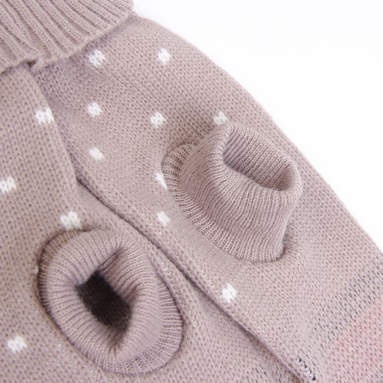 Ubranka dla zwierząt Jesień Zima Pluszowy Ciepły Sweter Moda Brytyjska Przystojna Ubranka dla Kotów i Psów_voghion.com
