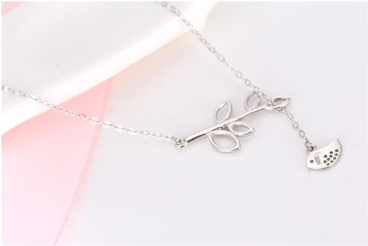 Korean Version Of Fashion Leaf Bird Branch Necklace, Versatile Female Personality_voghion.com