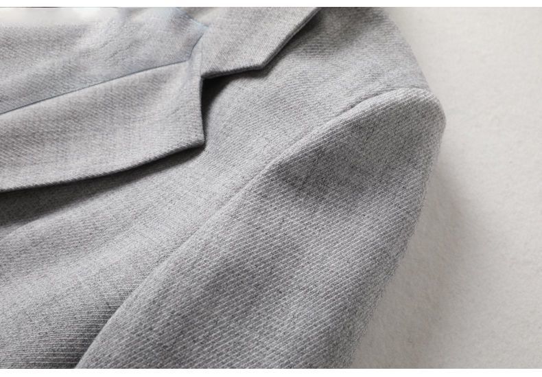Blazer da donna - Giacca oversize con bottoni e maniche a principessa, blazer casual alla moda per primavera/autunno_voghion.com