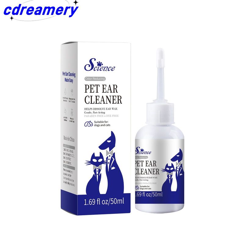 1st Stratford Pharmaceuticals öronrengöring och torklösning för hundar och katter med aloe vera för att tvätta skräp, vax, lukt och irritation_voghion.com