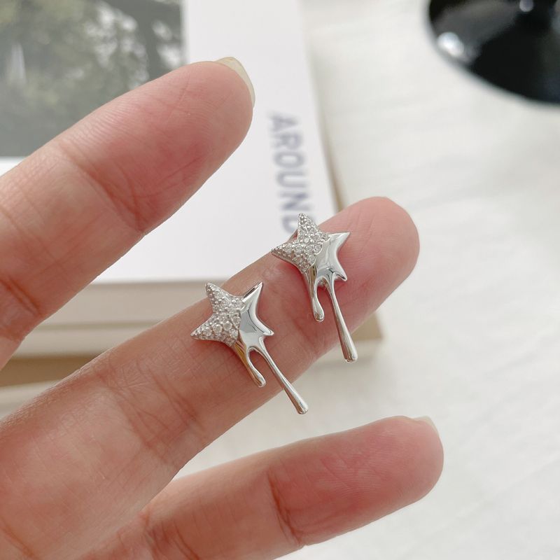 Tiqi S Pure Sier Nischendesign Lava mit weiblicher Persönlichkeit und Temperament, funkelnder Zirkonium-Stern in High-End-Form_voghion.com