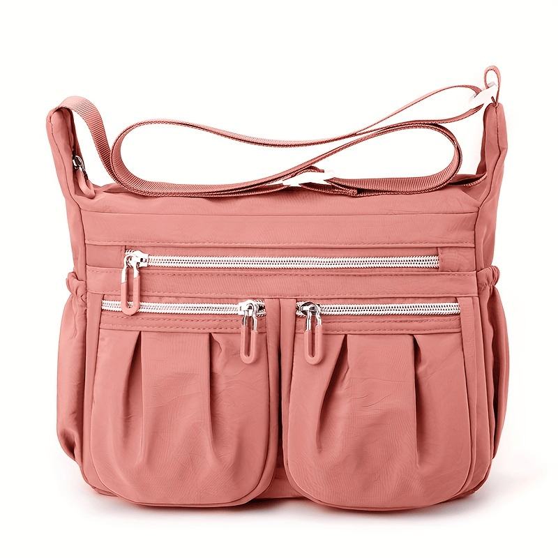 NICOLE & DORIS Women's Cross-body Bags Casual Shoulder Bag Multi Pocket Fashion Satchel Bag Nylon Side Bag_voghion.com