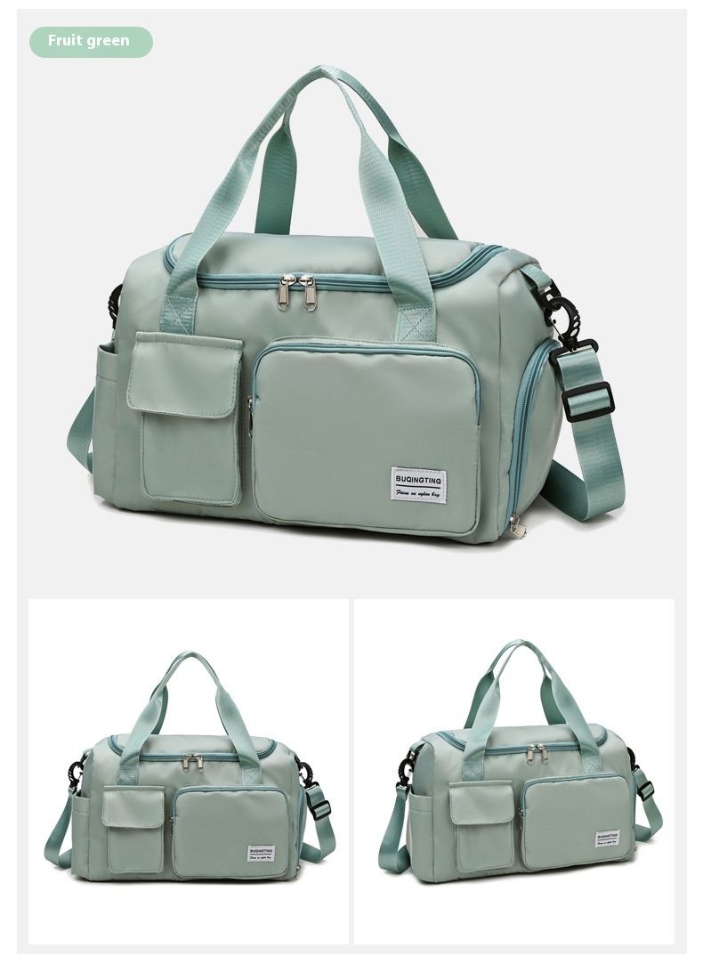 Travel with large capacity diagonal span, lightweight dry wet separation, foldable storage, fashionable fitness bag for_voghion.com