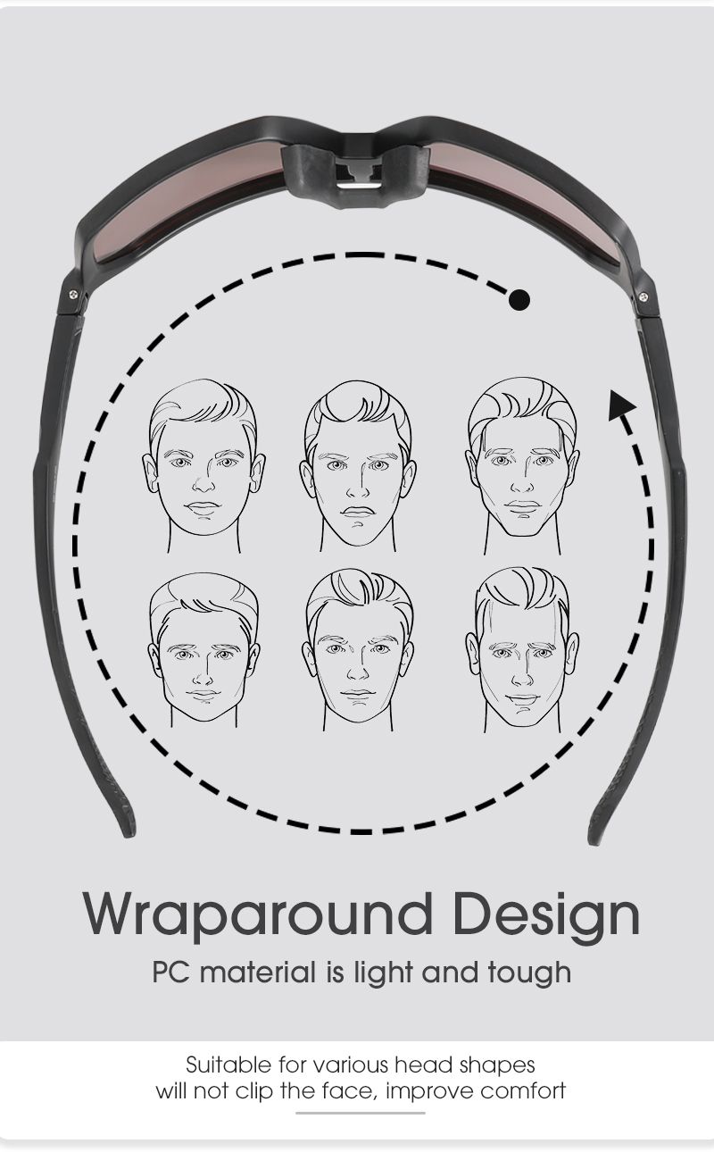 New Arrivals SCVCN Cycling Bike Mountain Bicycle Hiking Camping Golf UV400 Sunglasses Sport Protection Glasses for Men Women Baseball_voghion.com