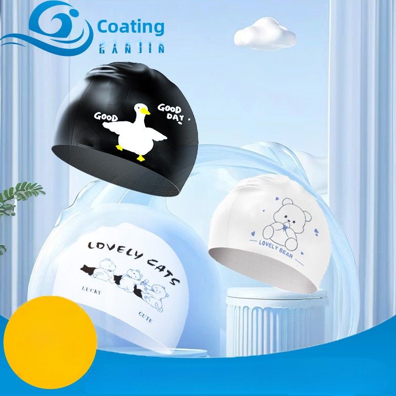 Masque de natation universel en silicone pour enfants et adultes, tendance, pour femmes, cheveux longs, étanche, confortable, antidérapant_voghion.com